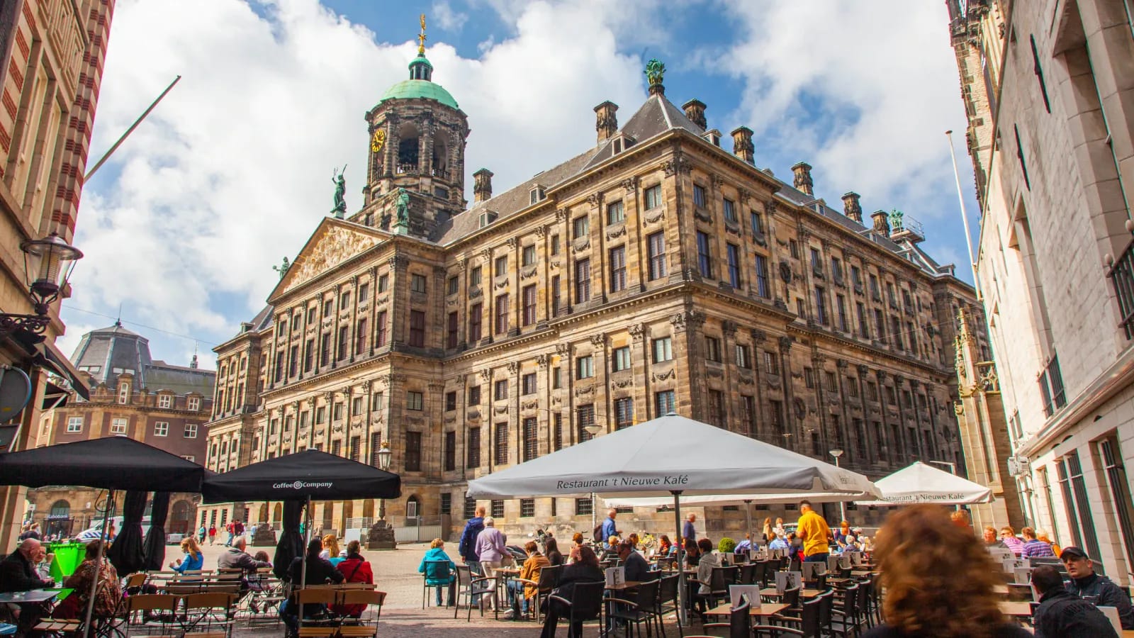 Dam Square in Amsterdam.