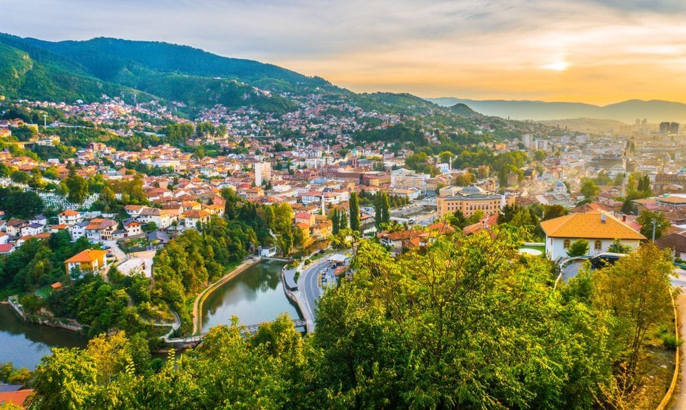 Welcome to Sarajevo. Photo licensed from Shutterstock.